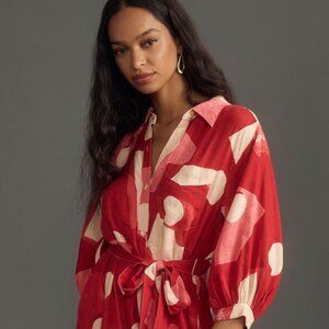 The Mona Linen Shirt Dress By Maeve | Anthropologie Size XS